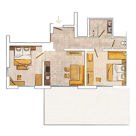 דירה Ferienwohnung-zaunkoenig-zentral-gelegen-zum-schwimmbad-100-meter-und-zum-skigebiet-nur-3-km *